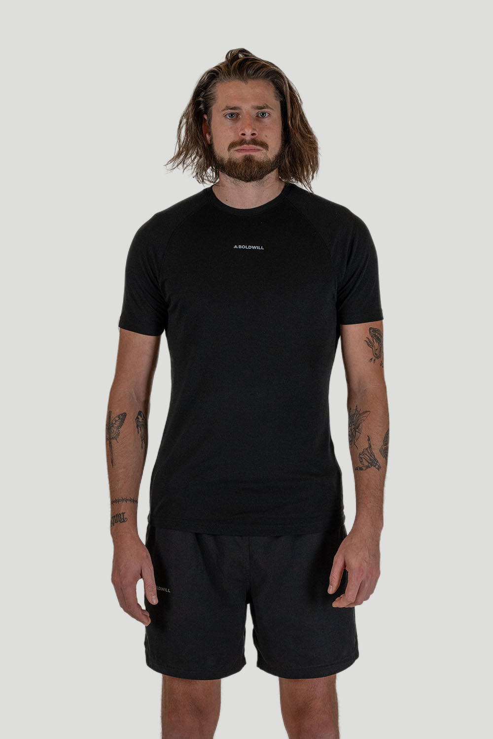 Plastic-free sportswear t-shirt by Boldwill, perfect for fitness enthusiasts